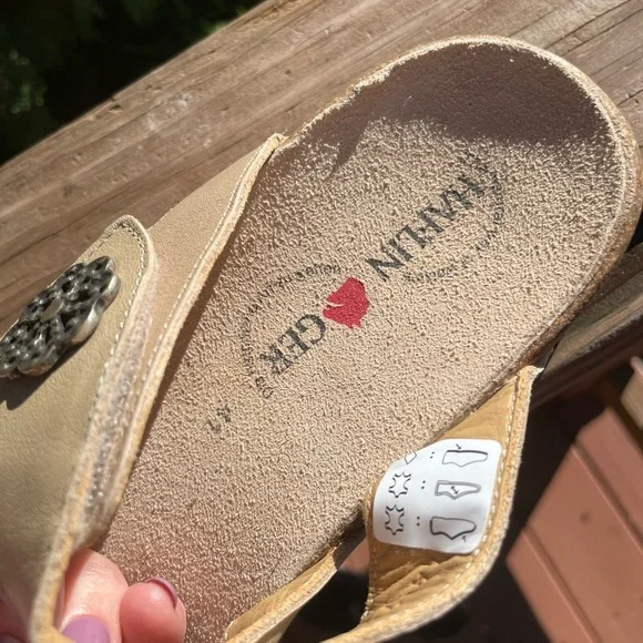 Haflinger tan  Women's Sandals Euro 41 BNWT - Picture 3 of 11